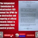 ICI Slams DPWH for Destroying Flood Control Records; Warns of Near-Certain Cover-Up Without Forensic Systems