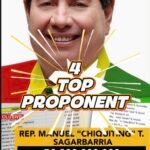 FORMER NEGROS ORIENTAL 2ND DISTRICT CONGRESSMAN CHIQUITING SAGARBARRIA RANKS 4TH NATIONWIDE AMONG TOP PROPONENTS OF CONTROVERSIAL DPWH 2025 BUDGET — ₱2 BILLION TAG