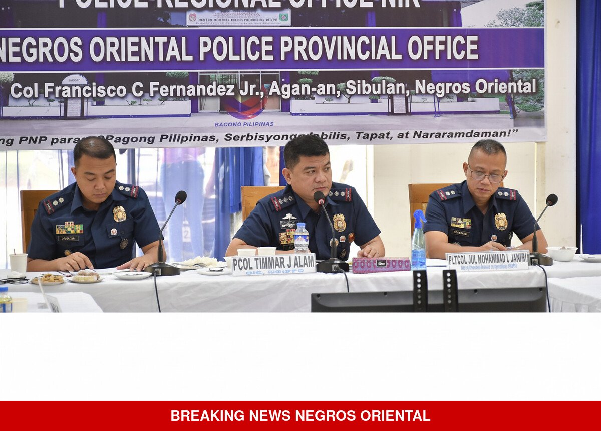 Photo courtesy of Negros Oriental Police Provincial Office/Facebook