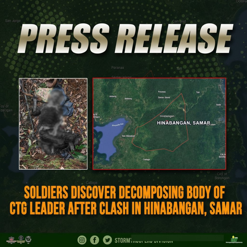 Army Finds Body of NPA Leader After Samar Clash 1 Photo courtesy of 8th Infantry Division, Philippine Army