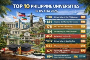 UP Leads PH Top 10 in QS Asia 2026 University Rankings