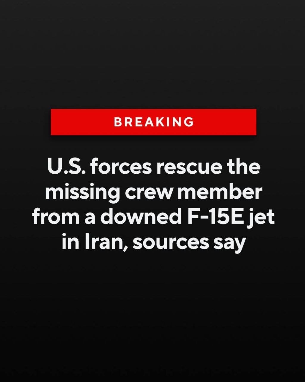U.S. Crew Member Rescued from Iran After Daring Mission 2 Photo courtesy of CBS News