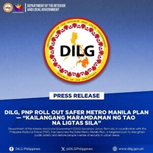 DILG, PNP Launch Safer Metro Manila Plan for Urban Crime
