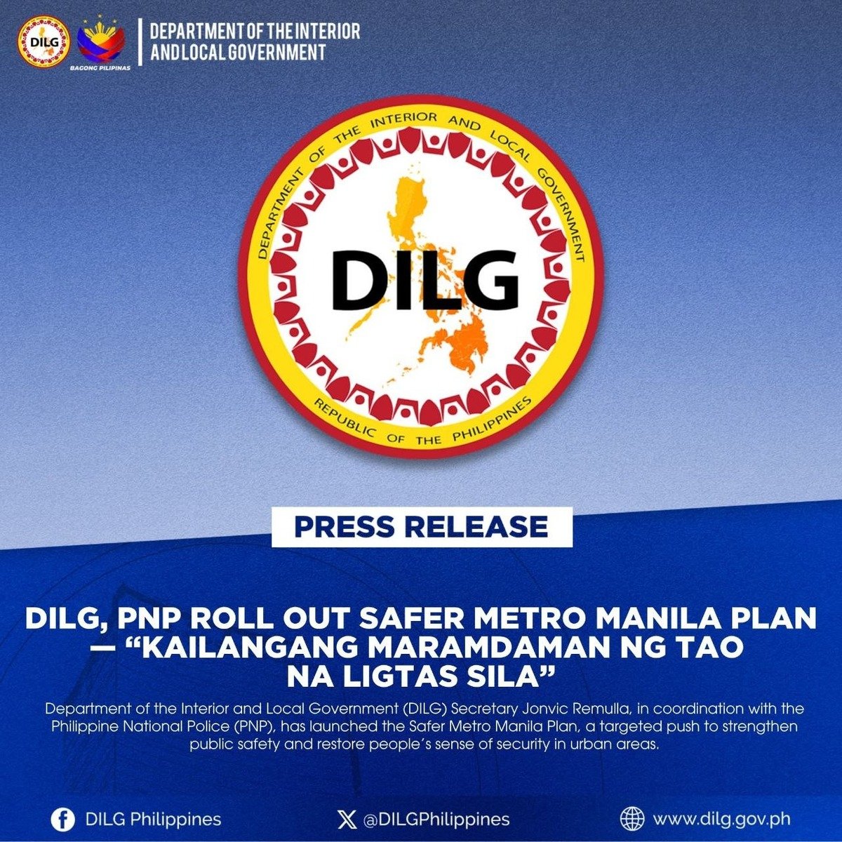 DILG, PNP Launch Safer Metro Manila Plan for Urban Crime 4 Photo courtesy of DILG Philippines