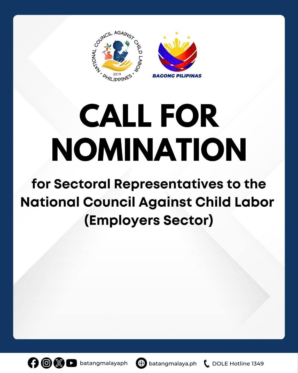 DOLE Seeks Employer Representatives for Child Labor Council 1 Photo courtesy of National Council Against Child Labor/DOLE