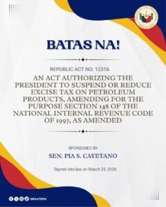 New Law Grants President Power to Cut Fuel Taxes When Oil Soars