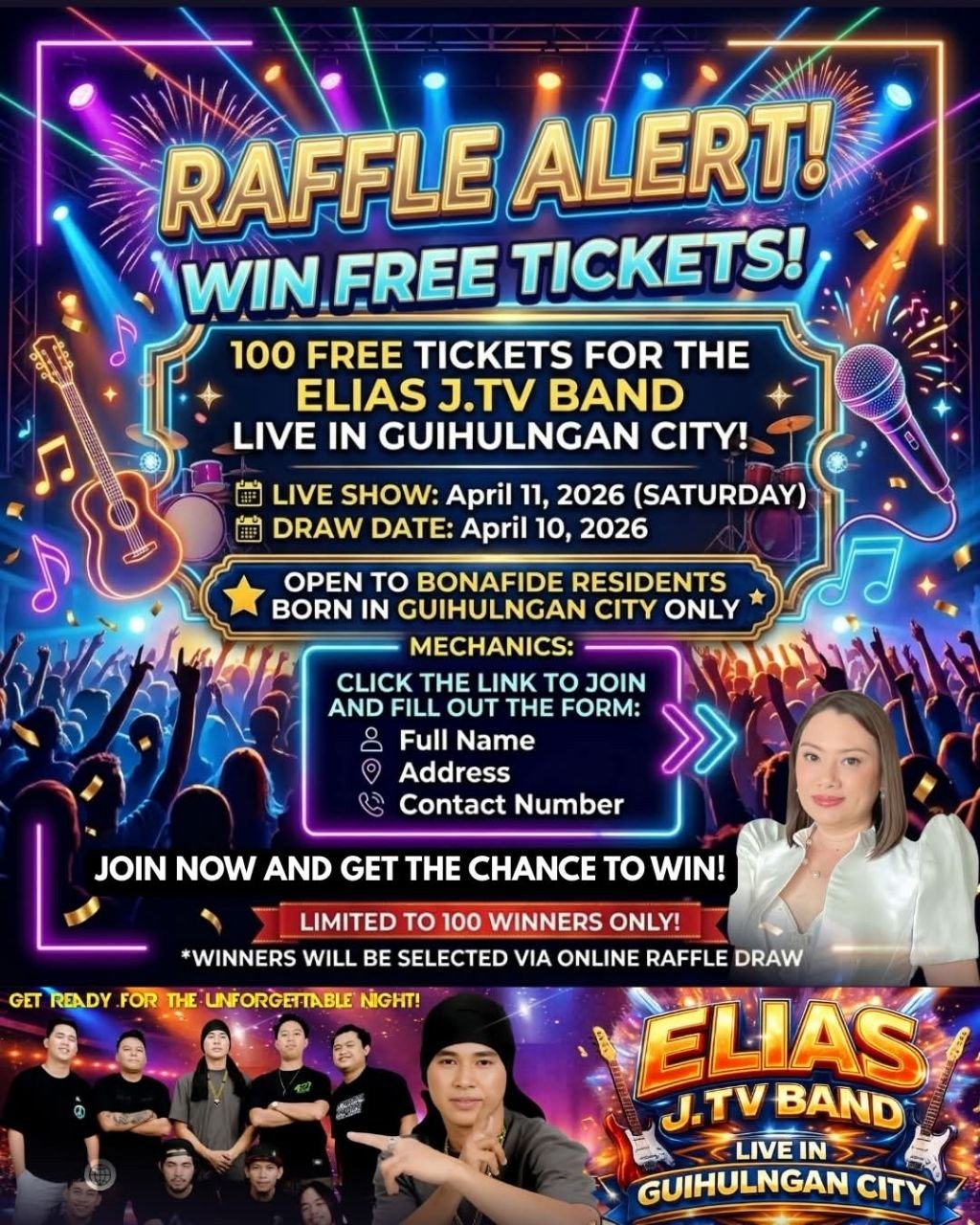 Guihulngan: Reggae Star Elias J TV Headlines April 11 1 Photo courtesy of Kenneth/Breaking News Negros Oriental