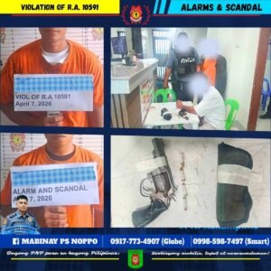 Mabinay: Two Arrested at Fiesta Disco, Gun Recovered