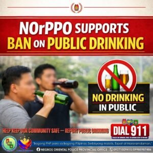 NOrPPO Backs DILG's New Public Drinking Prohibition Initiative