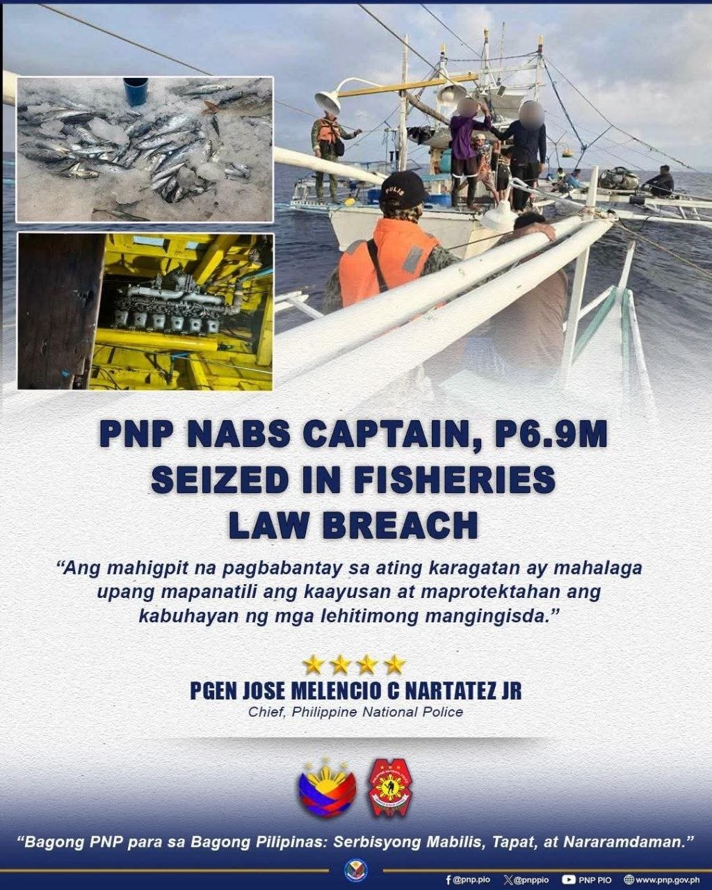 Maritime Police Bust Illegal Fishing, Confiscate ₱6.9M Assets 1 Photo courtesy of PNP-PIO