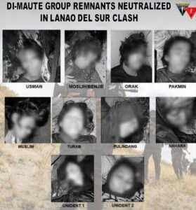 AFP-PNP Joint Operation Eliminates 10 DI-Maute Members in Lanao del Sur