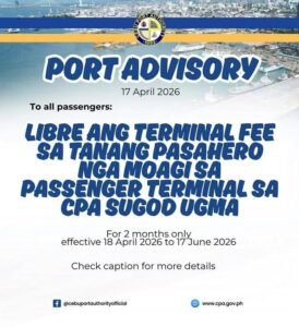 Cebu Port Authority Waives Terminal Charges for Two Months