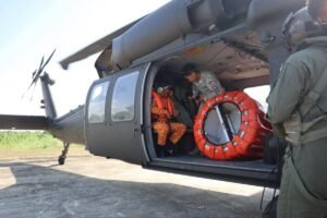 Military Helicopters Battle Eastern Samar Island Blaze