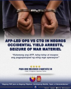 Northern Negros Operations: 19 CTG Members Killed, 5 Detained