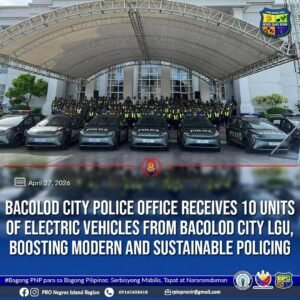 Ten Electric Patrol Cars Boost Bacolod Police Operations