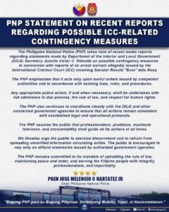 PNP Pledges Legal Compliance as ICC Warrant Rumors Swirl