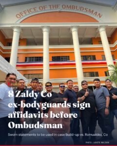 Co's Ex-Bodyguards File Signed Sworn Statements With Ombudsman
