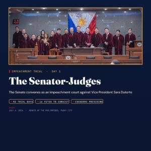 Sara Duterte Goes on Trial; Senate Needs 16 Votes to Remove Her