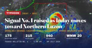 Bavi Closes In on Far Northern Luzon as PAGASA Raises Wind Signals
