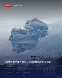 Kanlaon Spews Ash Across Cebu; Volcano Still on Alert 2