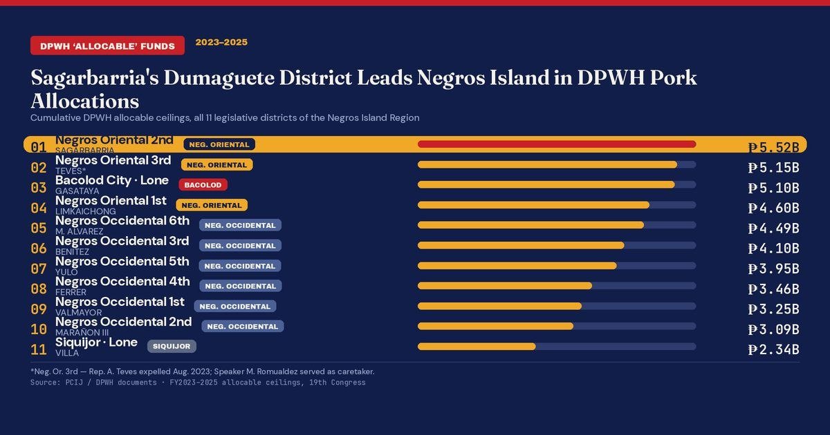 NO Districts Dominate Negros Island DPWH Discretionary Fund Rankings 1 Photo courtesy of PCIJ (Philippine Center for Investigative Journalism)