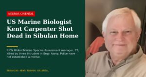 American Marine Scientist Killed at Home in Sibulan, Negros Oriental