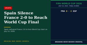 Spain Silence France 2-0 to Reach World Cup Final