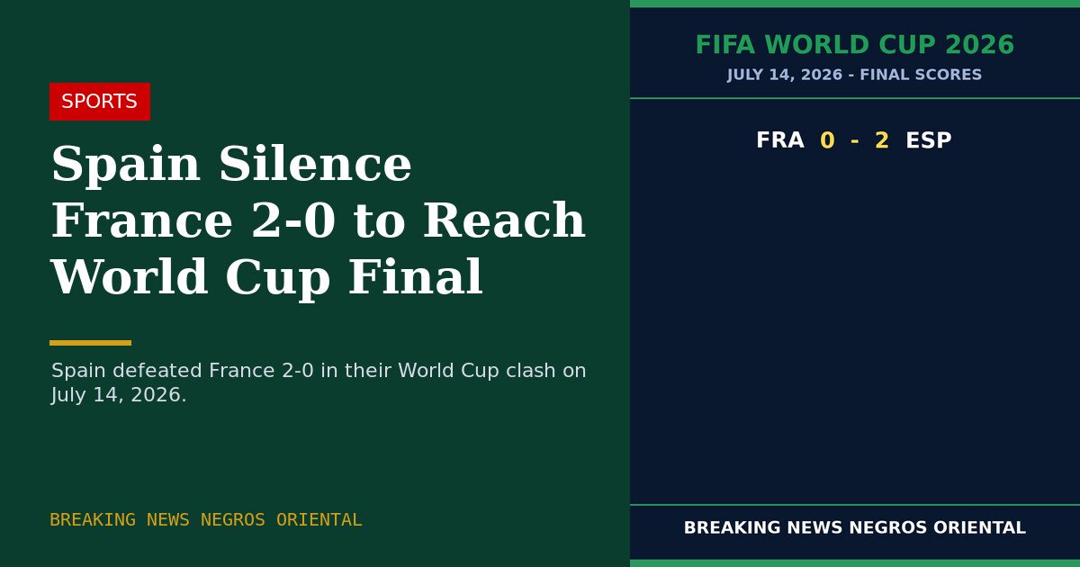 Spain Silence France 2-0 to Reach World Cup Final 1 Spain Silence France 2-0 to Reach World Cup Final