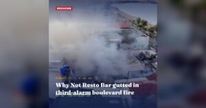 Third-Alarm Blaze Levels Why Not Resto Bar on Dumaguete's Rizal Boulevard