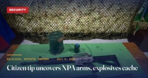 Resident's Tip Uncovers Rebel Weapons Cache in Oriental Mindoro