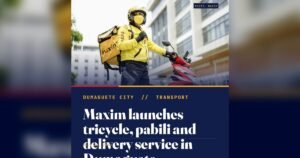 Maxim Brings App-Based Tricycle and Delivery Booking to Dumaguete