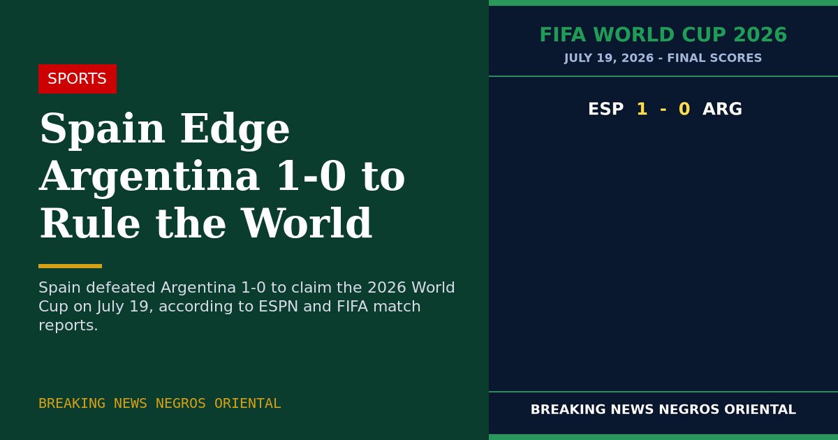 Spain Edge Argentina 1-0 to Rule the World 3 Spain Edge Argentina 1-0 to Rule the World