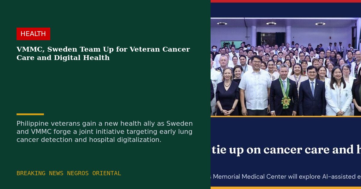 VMMC, Sweden Team Up for Veteran Cancer Care and Digital Health 1 Photo courtesy of the Department of National Defense