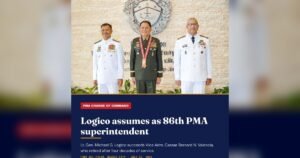 Lt. Gen. Logico Takes Helm of PMA as Valencia Bows Out