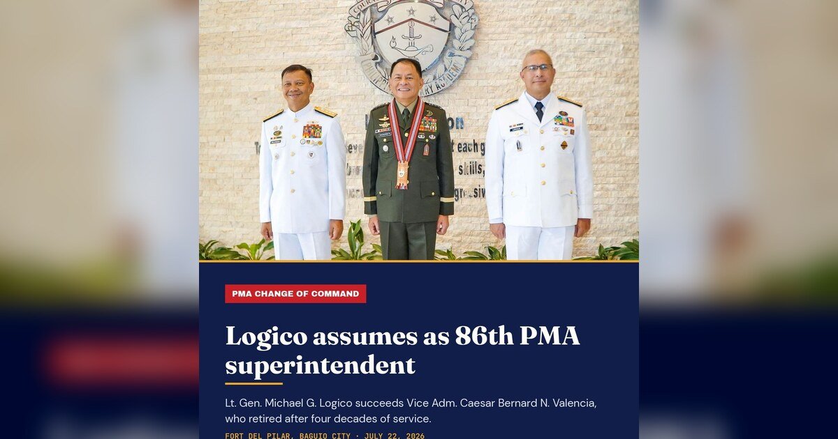 Lt. Gen. Logico Takes Helm of PMA as Valencia Bows Out