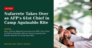 Nafarrete Takes Over as AFP's 61st Chief in Camp Aguinaldo Rite