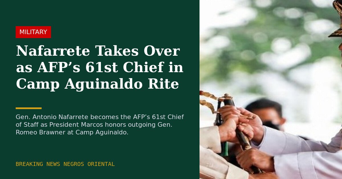 AFP Change of Command at Camp Aguinaldo