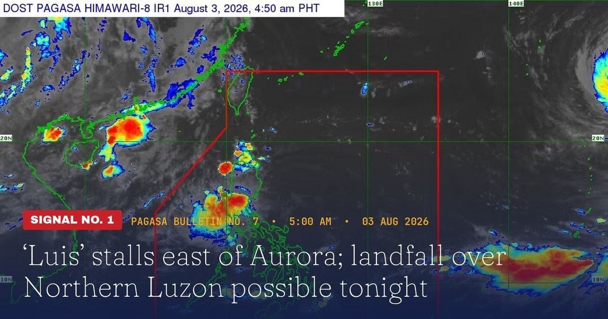 Tropical Depression Luis Eyes Northern Luzon Landfall Monday Night 1 Photo from PAGASA/Facebook