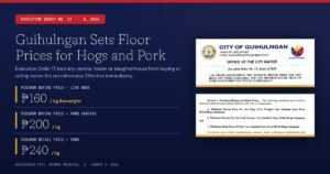 Guihulngan City Issues Pork Price Floor to Shield Hog Raisers From ASF Market Collapse