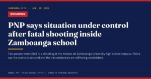 Fatal Campus Shooting at Ateneo de Zamboanga Leaves Two Dead