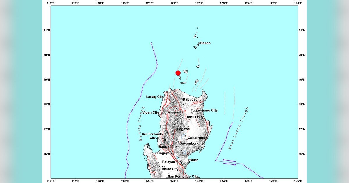 Magnitude 4.8 Earthquake Hits Off Dalupiri Island, Cagayan 1 PHIVOLCS