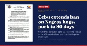 Cebu Doubles Down on Negros Pork Ban, Now at 90 Days