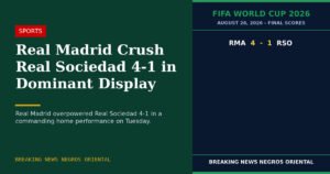 Real Madrid Crush Real Sociedad 4-1 in Dominant Display
