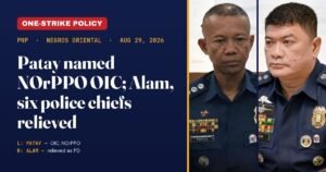 PNP Relieves NOrPPO Director, Six Station Chiefs After Gambling Busts