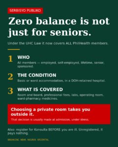 Zero balance billing now covers all PhilHealth members — not just seniors and indigents