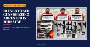 Routine Traffic Stop in Midsayap Uncovers Cache of 10 Illegal Guns