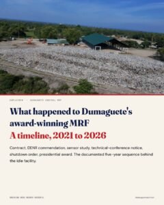 What Happened to Dumaguete’s Award-Winning MRF: A Timeline