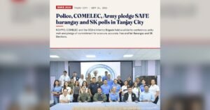 Tanjay City: Police, COMELEC, Army Unite for BSKE 2026