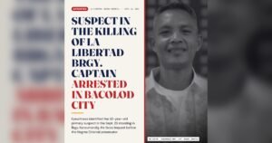 Negros Oriental: Suspect in La Libertad Barangay Captain Killing Arrested
