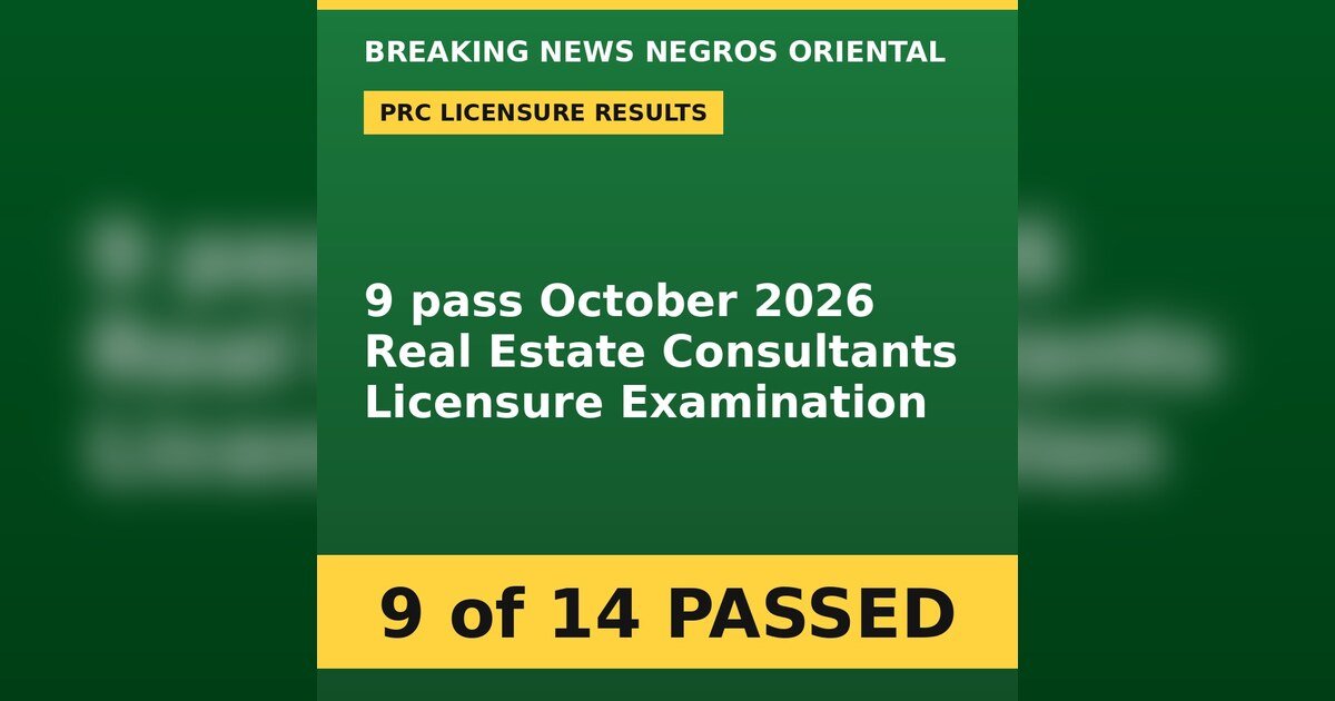 Nine Out of 14 Pass Real Estate Consultants Board Exam – PRC